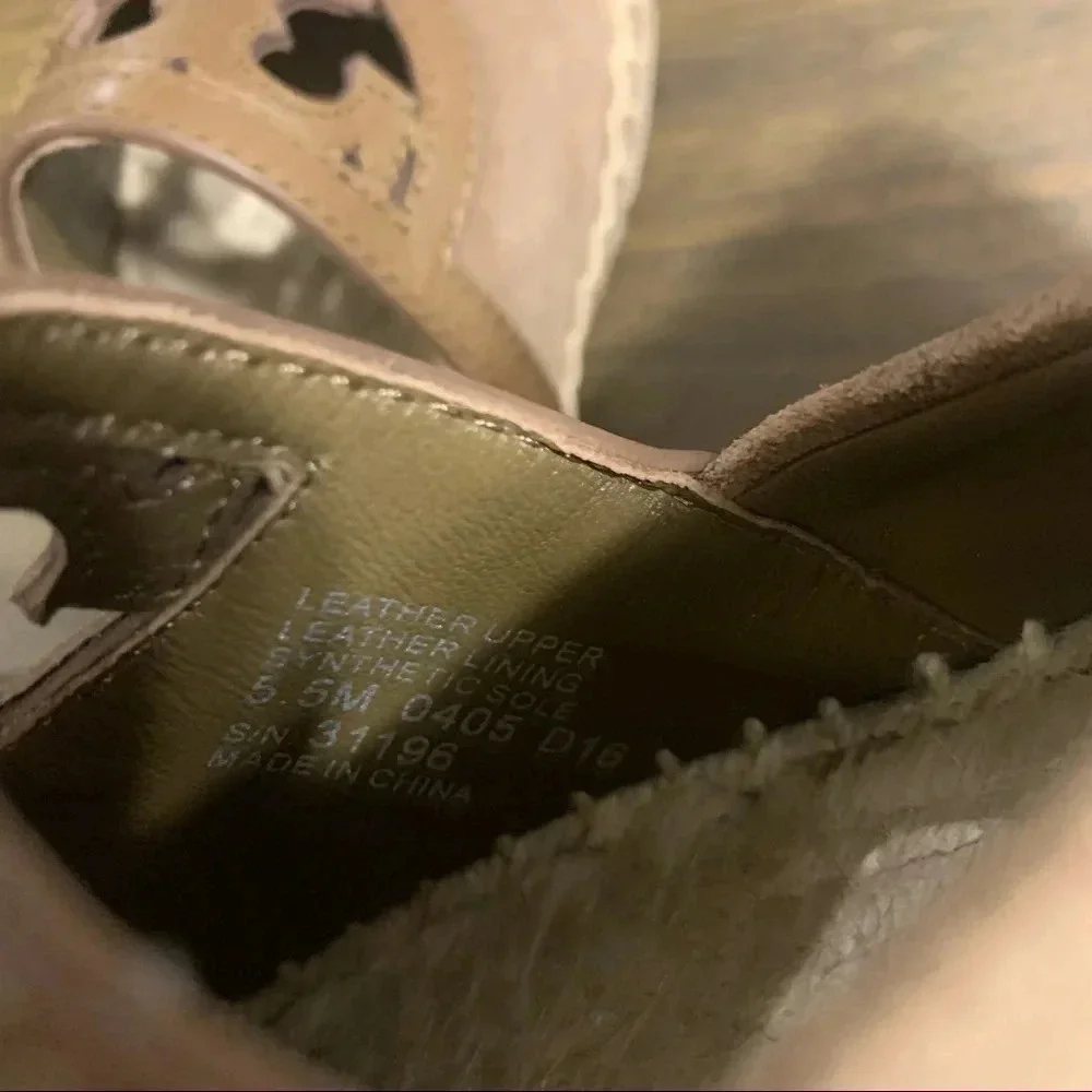 Tory Burch Sydney Espadrilles Flats Slip On Suede Leather Large Logo Olive Green